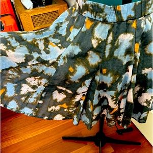 Free People Skirt XL Multi color blue grey and orange